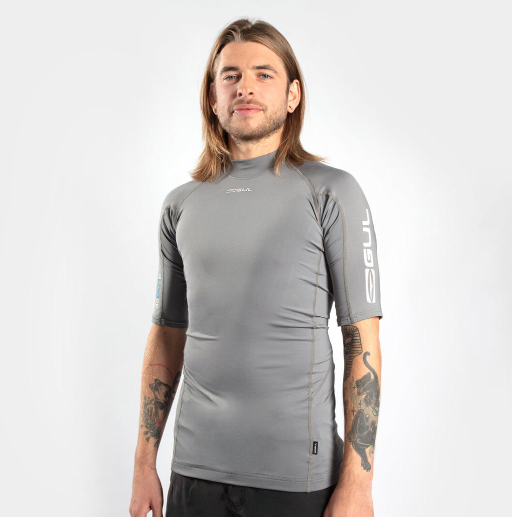 UV Protection Flatlock Short Sleeve Rash Vest