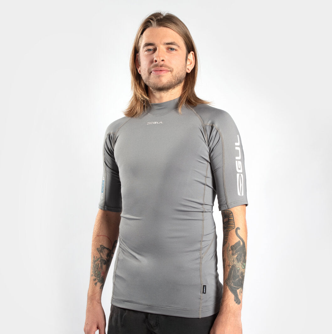 UV Protection Flatlock Short Sleeve Rash Vest