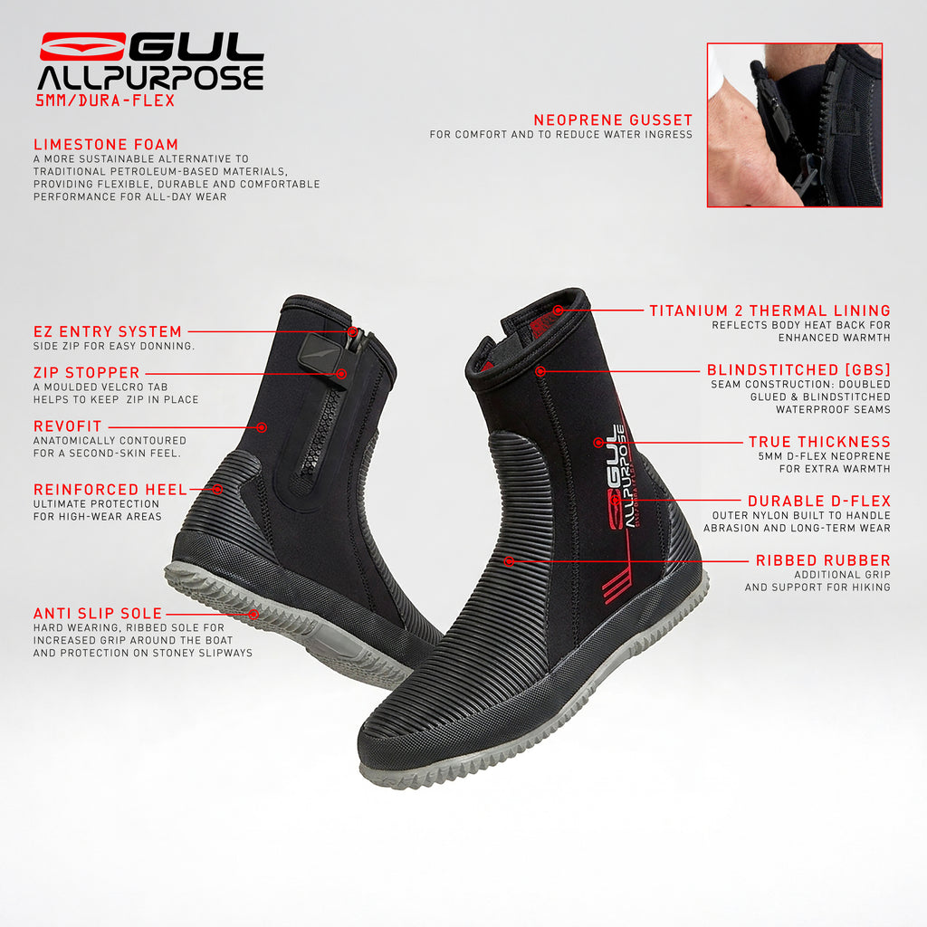 5MM ALL PURPOSE WETSUIT BOOT