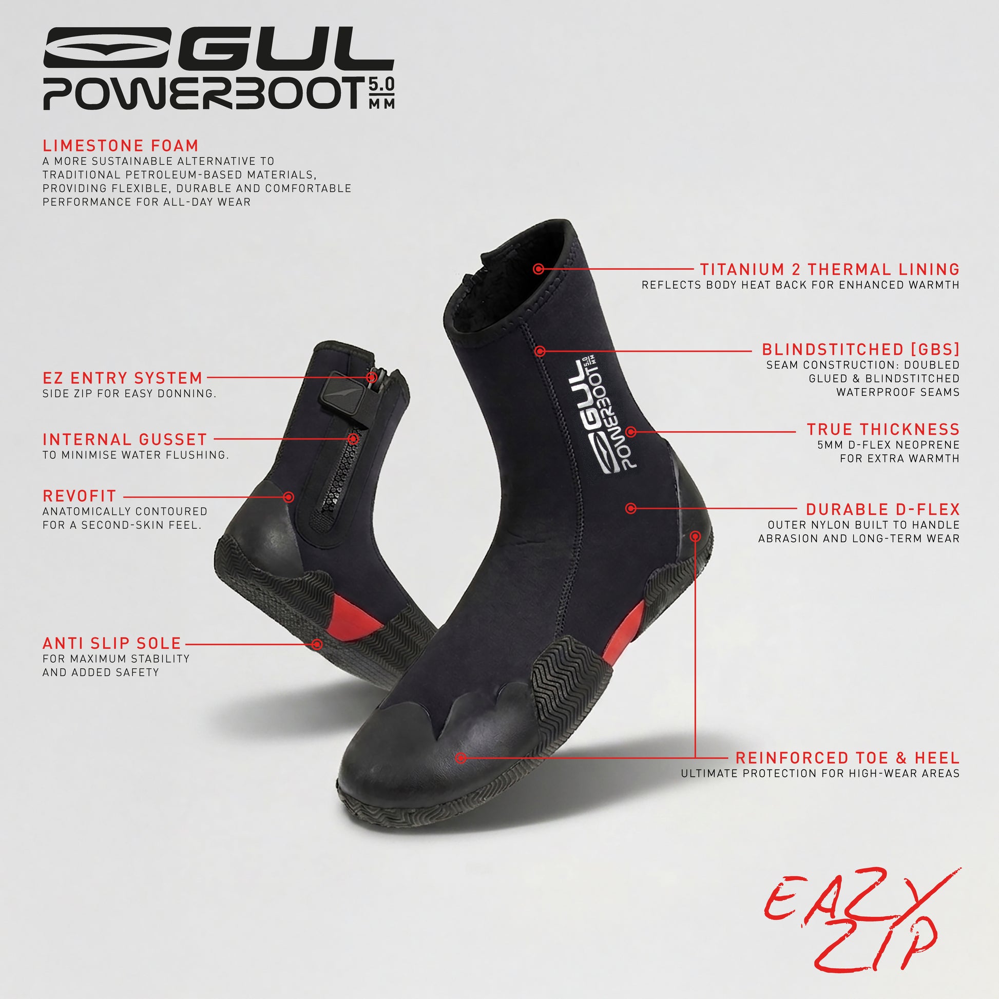5MM JUNIOR POWERBOOT EAZY ZIP