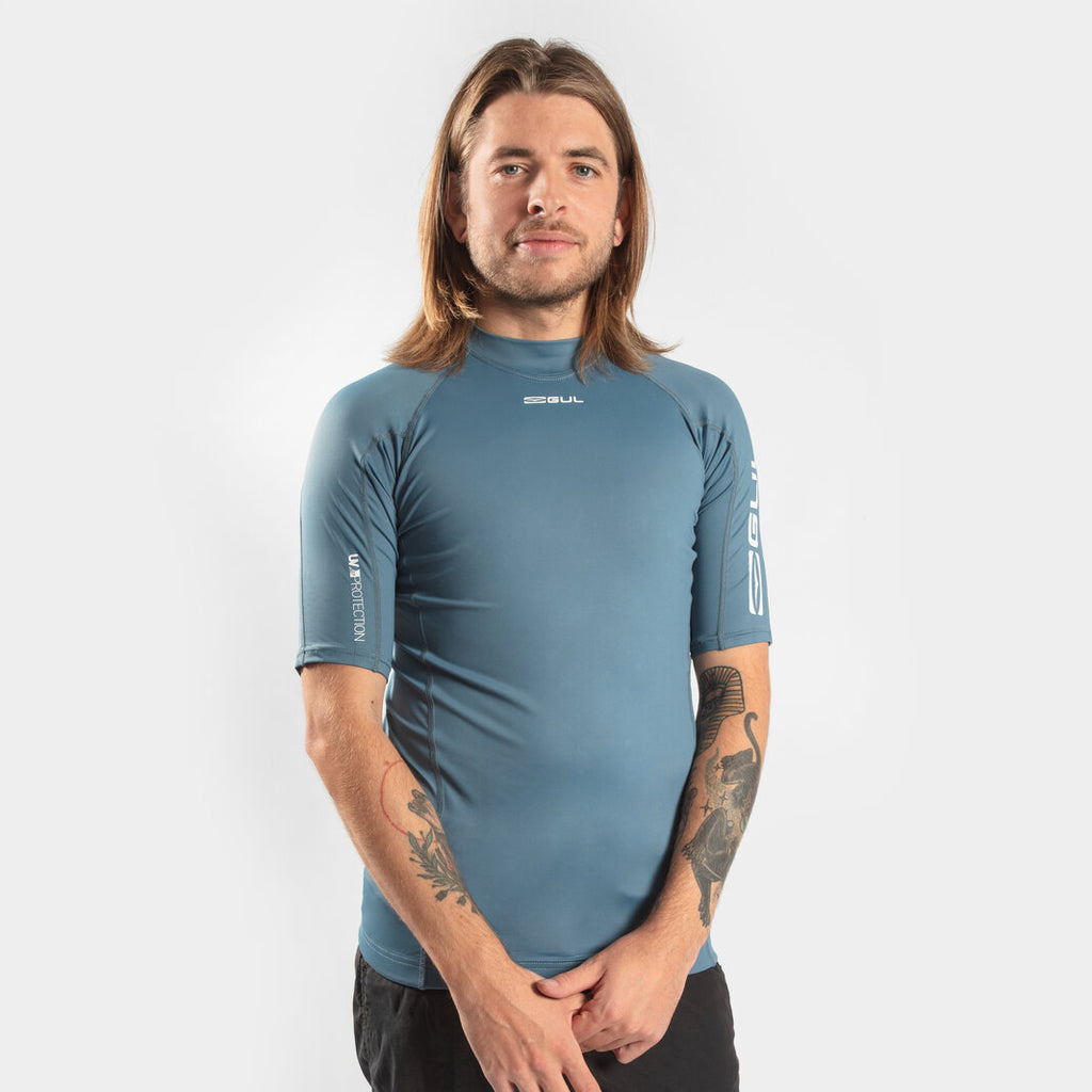 UV Protection Flatlock Short Sleeve Rash Vest