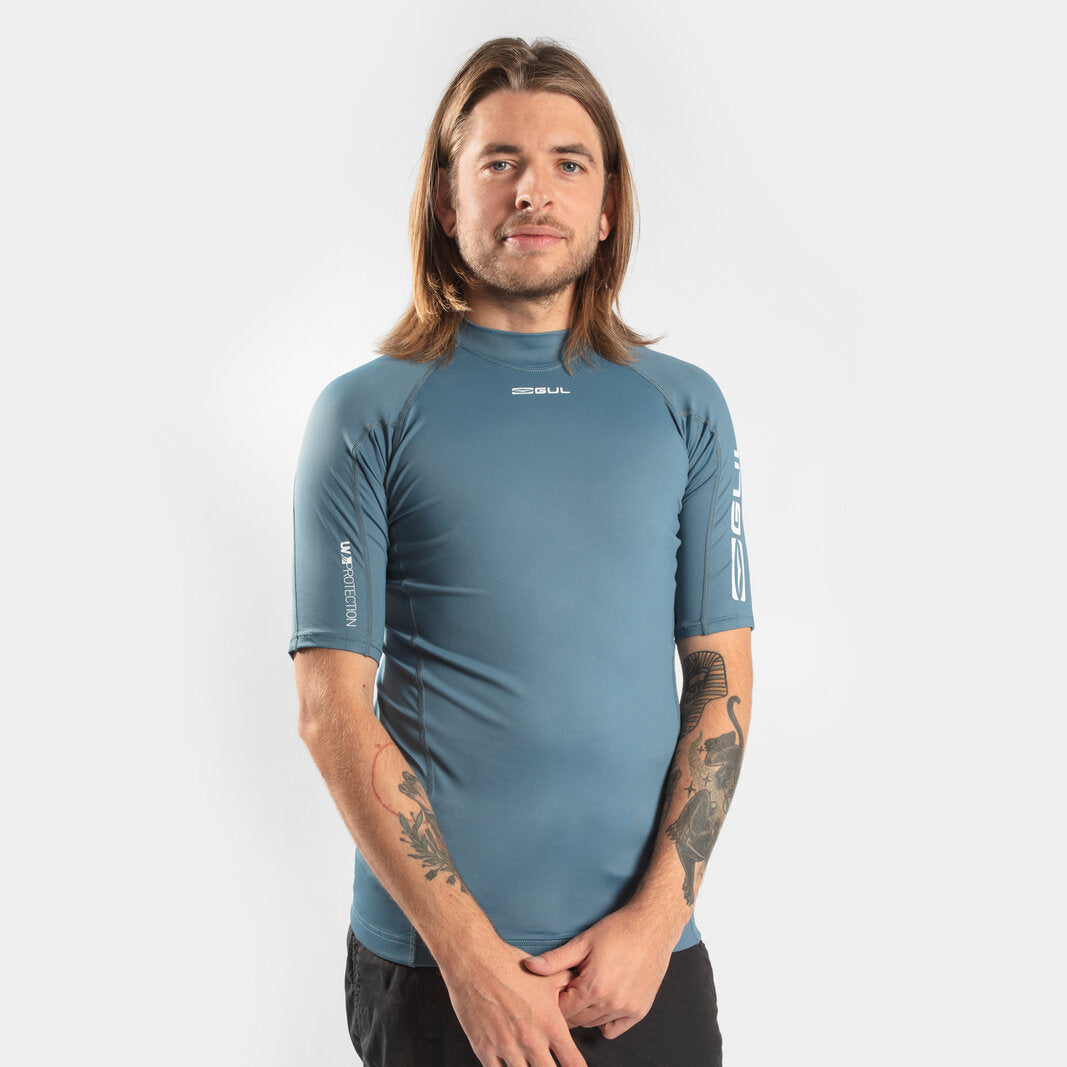 UV Protection Flatlock Short Sleeve Rash Vest