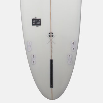 cross golden nugget surfboard